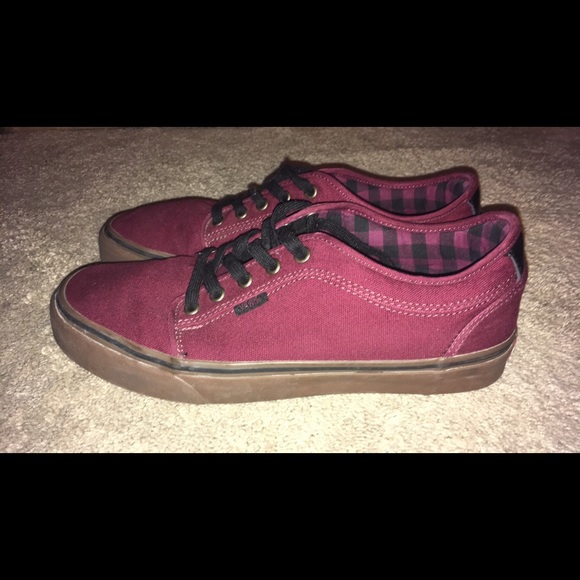vans maroon gum